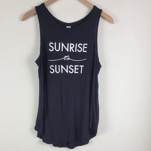 Old Navy • Black Sunrise to Sunset Tank Top Size S • New With Tags